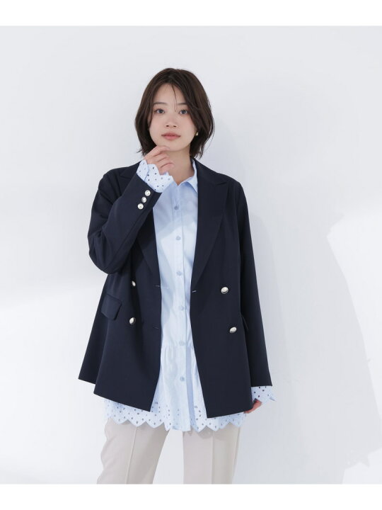 楽天市場】【SALE／30%OFF】リネンライクダブルブレストボクシー 