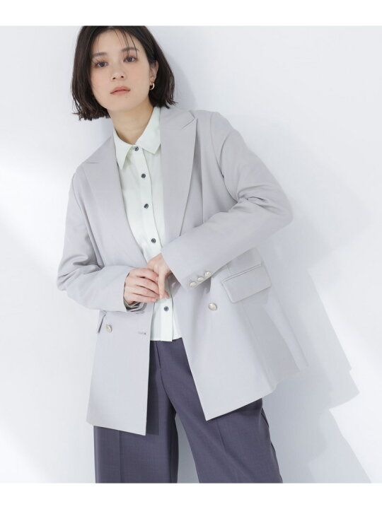 楽天市場】【SALE／30%OFF】リネンライクダブルブレストボクシー 