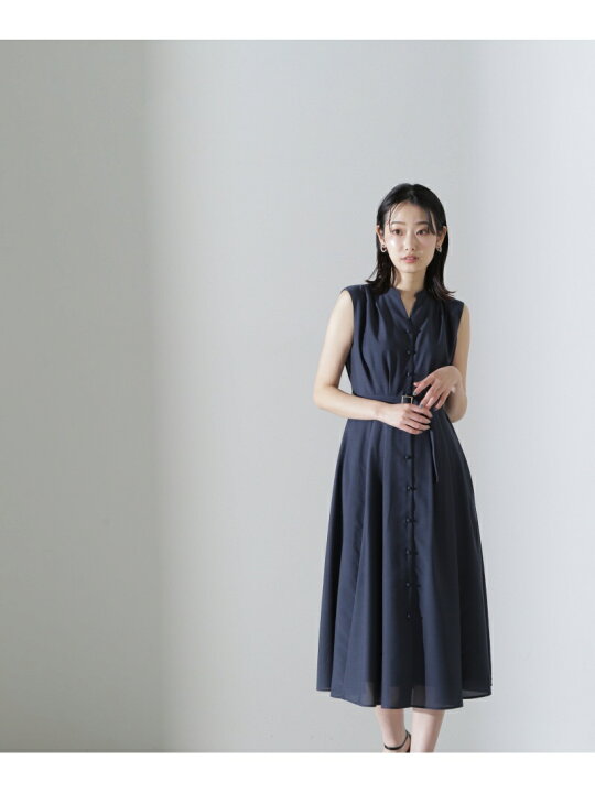 楽天市場】【SALE／10%OFF】バックルベルトノースリーブワンピース 