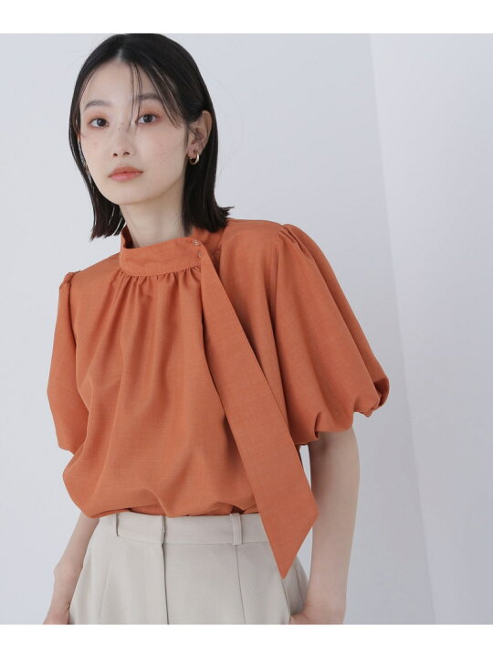 楽天市場】【SALE／30%OFF】リネンライクサイドタイブラウス NATURAL 