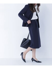 ダブルクロスストレッチ SETUP タイトスカート NATURAL BEAUTY BASIC ナチュラルビューティベーシック スカート その他のスカート ブラック ネイビー【先行予約】*【送料無料】[Rakuten Fashion]