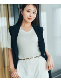 【SALE／30%OFF】ベルテッドジレ NATURAL BEAUTY BASIC ナチュラルビューティベーシック ジャケット・アウター ブルゾン・ジャンパー ブラウン ネイビー【RBA_E】【送料無料】[Rakuten Fashion]