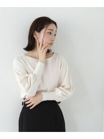 【SALE／30%OFF】バイカラーマトンスリーブニット NATURAL BEAUTY BASIC ナチュラルビューティベーシック トップス ニット ピンク ブルー【RBA_E】【送料無料】[Rakuten Fashion]