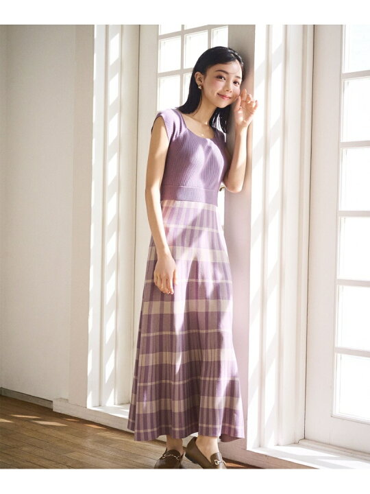 楽天市場】【SALE／50%OFF】チェックニットワンピース NATURAL BEAUTY 