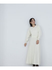 【SALE／30%OFF】プリーツニットセットアップ NATURAL BEAUTY BASIC ナチュラルビューティベーシック スカート その他のスカート ホワイト グレー ネイビー【RBA_E】【送料無料】[Rakuten Fashion]
