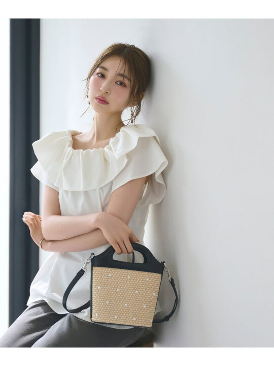 楽天市場】バルーンオフショルブラウス NATURAL BEAUTY BASIC 