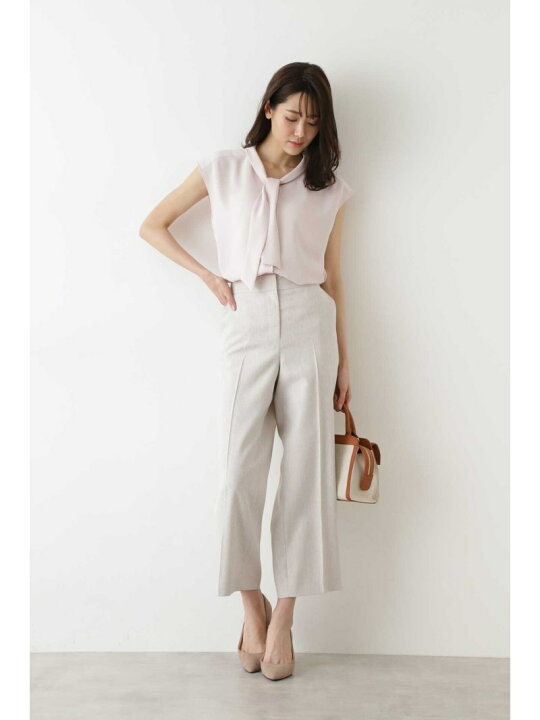 楽天市場】【SALE／50%OFF】ボウタイフレンチスリーブブラウス 