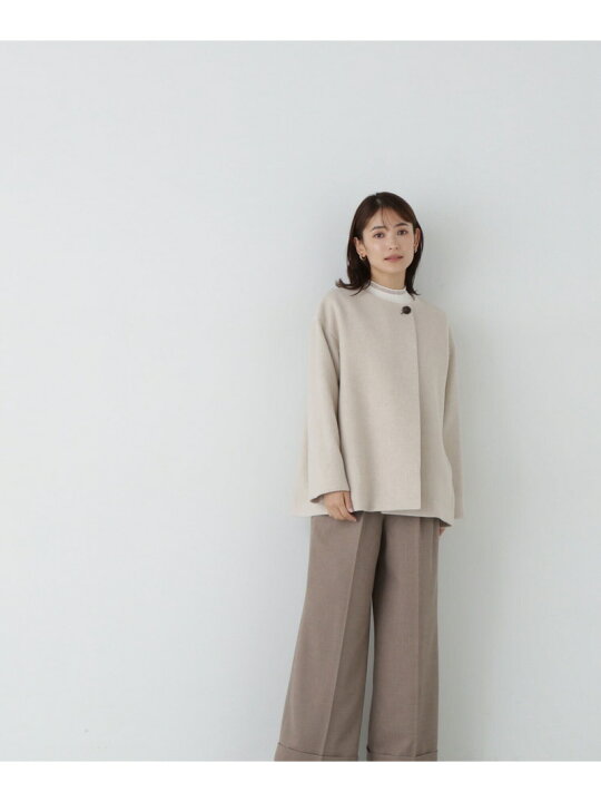 楽天市場】カシミヤブレンドハーフコート 24AW NATURAL BEAUTY BASIC 