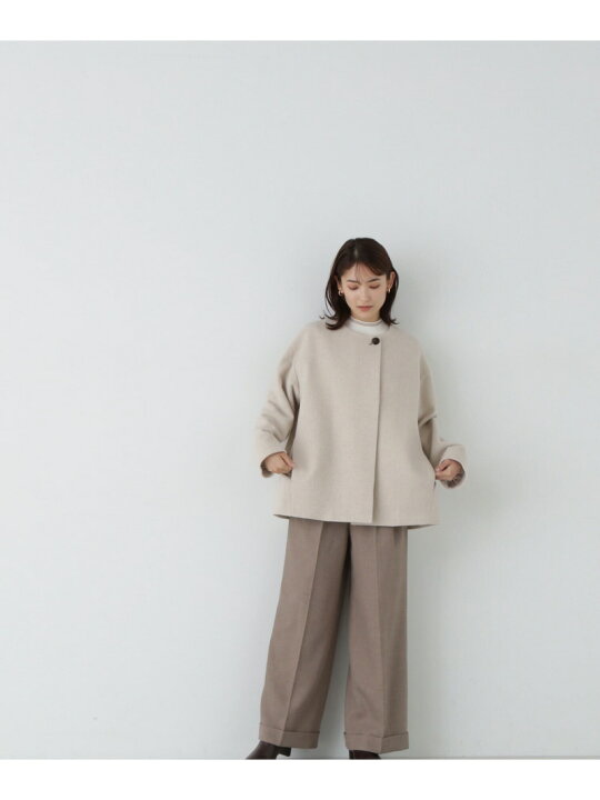 楽天市場】【SALE／30%OFF】カシミヤブレンドハーフコート 24AW 