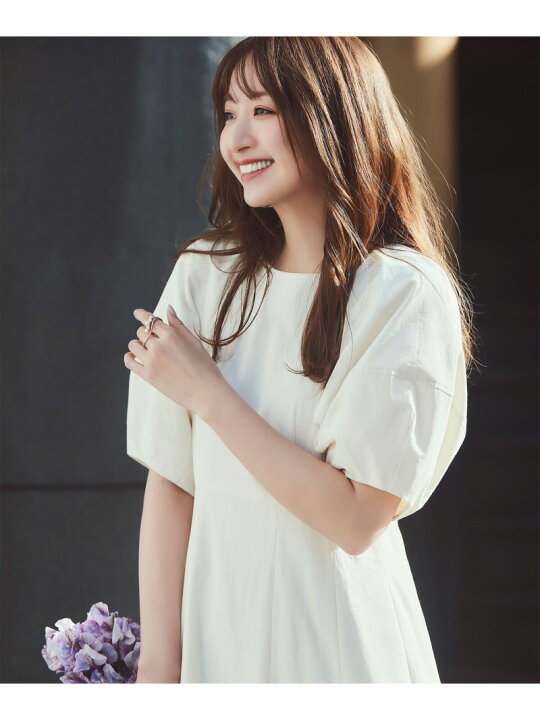 楽天市場】【SALE／30%OFF】フォルムスリーブフレアワンピース NATURAL  