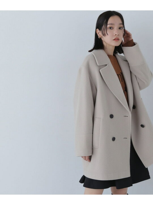 楽天市場】【SALE／10%OFF】ダブルブレストフォルムミドルコート 24AW 