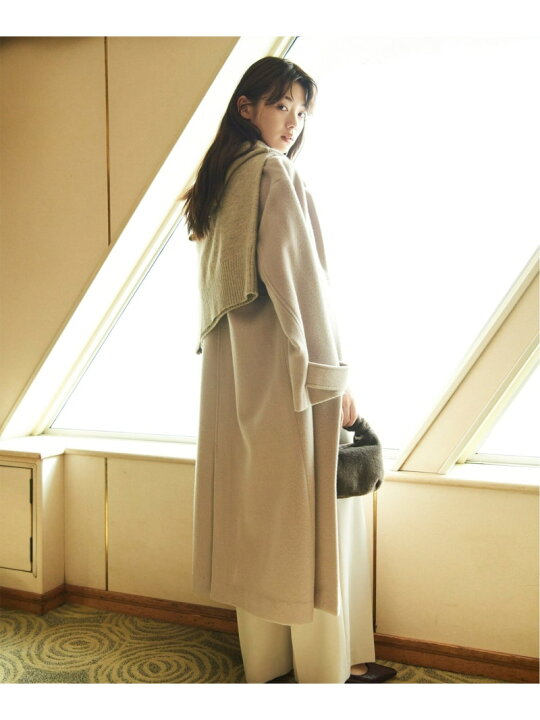 楽天市場】【SALE／10%OFF】フォルムノーカラーロングコート 24AW 