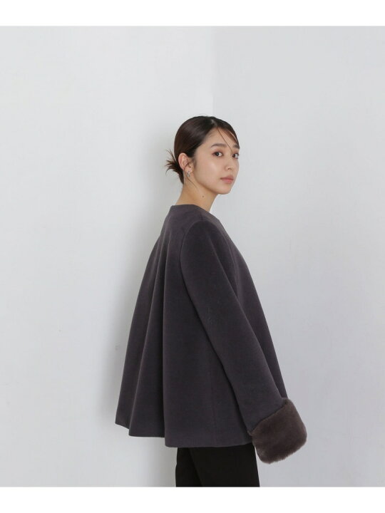 楽天市場】【SALE／30%OFF】フェイクファースリーブハーフコート 24AW 