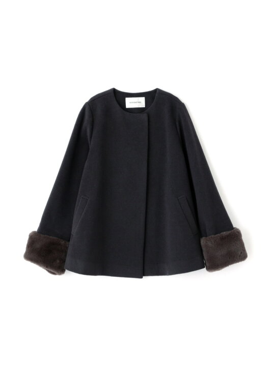 楽天市場】【SALE／30%OFF】フェイクファースリーブハーフコート 24AW 