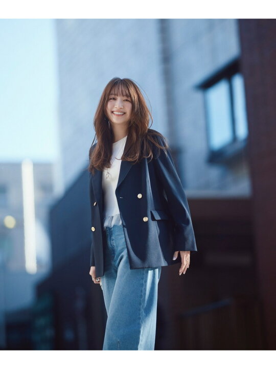 楽天市場】ダブルブレストボクシージャケット 24SS NATURAL BEAUTY 
