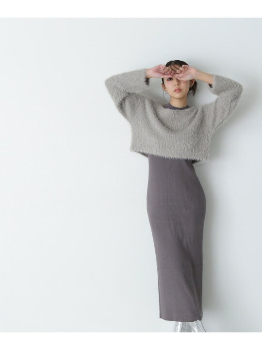 楽天市場】【SALE／30%OFF】フェザーニットレイヤードワンピース 