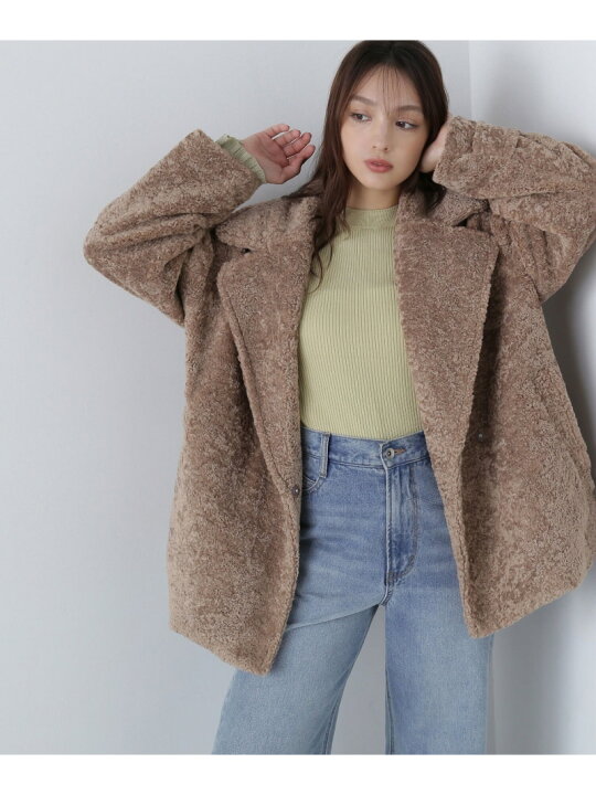 楽天市場】ボアハーフコート 24AW NATURAL BEAUTY BASIC ナチュラル 