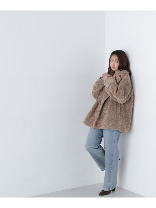 楽天市場】ボアハーフコート 24AW NATURAL BEAUTY BASIC ナチュラル 