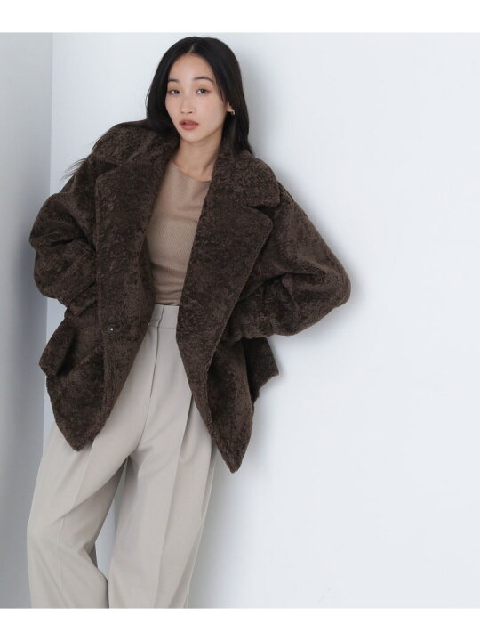 楽天市場】ボアハーフコート 24AW NATURAL BEAUTY BASIC ナチュラル 