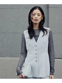 フロントボタンペプラムジレ SETUP NATURAL BEAUTY BASIC ナチュラルビューティベーシック ジャケット・アウター ブルゾン・ジャンパー ネイビー【送料無料】[Rakuten Fashion]