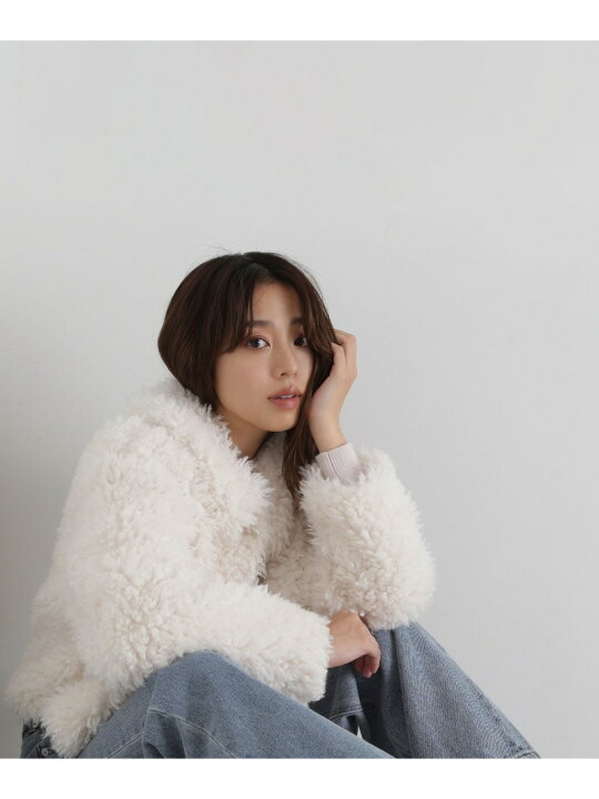 楽天市場】【SALE／30%OFF】カーリーフェイクファーブルゾン 24AW 