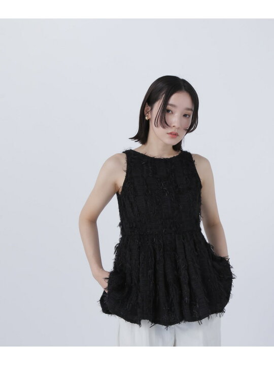 楽天市場】【SALE／30%OFF】ツイードアメスリペプラムトップス NATURAL 