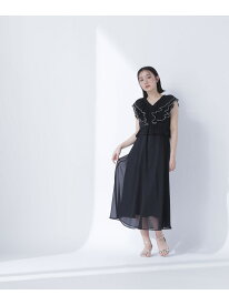 【SALE／50%OFF】バイカラーフリルワンピース NATURAL BEAUTY BASIC ナチュラルビューティベーシック ワンピース・ドレス ワンピース ホワイト【RBA_E】【送料無料】[Rakuten Fashion]