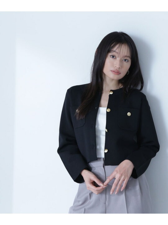 楽天市場】エンブレムボタンニットジャケット NATURAL BEAUTY BASIC 