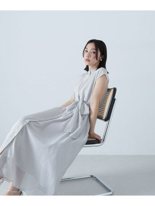 楽天市場】シアーストライプシャツワンピース NATURAL BEAUTY BASIC 