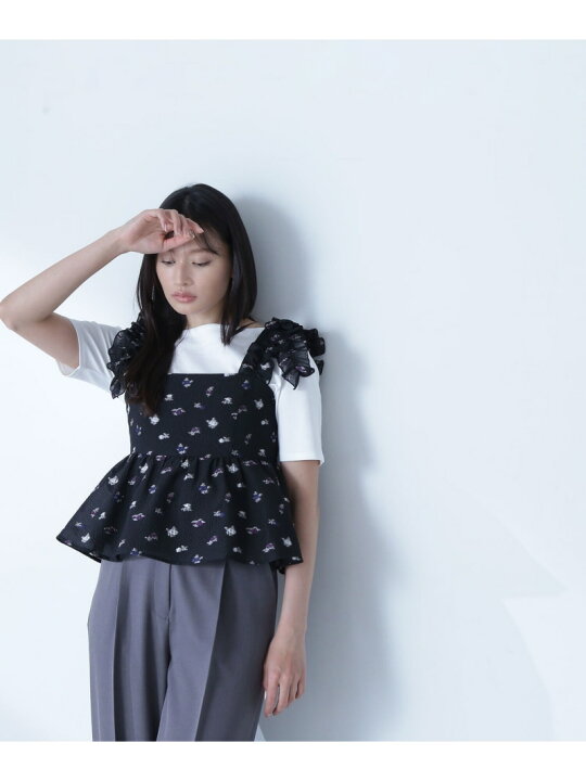 楽天市場】【SALE／30%OFF】フリルショルダージャガードキャミソール 