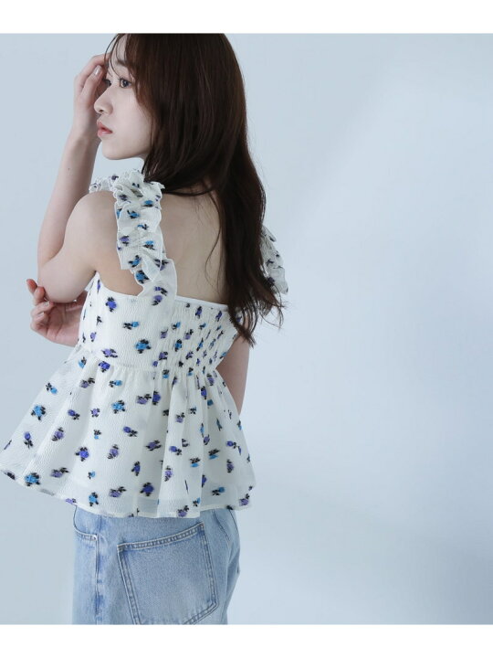 楽天市場】【SALE／30%OFF】フリルショルダージャガードキャミソール 