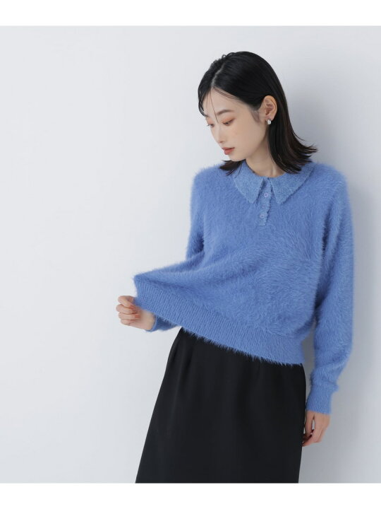 楽天市場】【SALE／10%OFF】シャギーポロニット NATURAL BEAUTY BASIC 