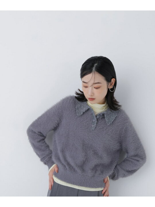 楽天市場】【SALE／10%OFF】シャギーポロニット NATURAL BEAUTY BASIC 