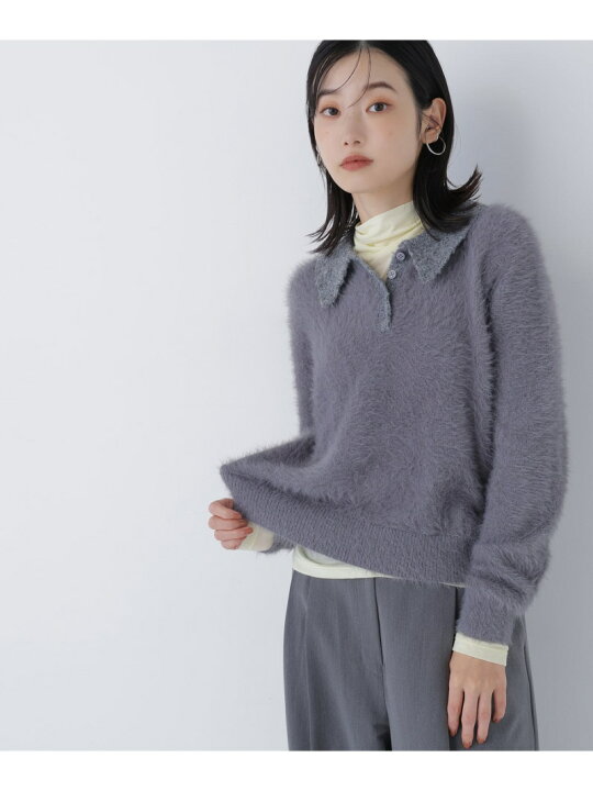 楽天市場】【SALE／10%OFF】シャギーポロニット NATURAL BEAUTY BASIC 