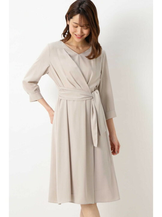 楽天市場 Rakuten Fashion Sale 70 Off 洗える カシュクール風ワンピース Natural Beauty Basic ナチュラルビューティベーシック ワンピース ワンピースその他 グレー ネイビー グリーン Rba E Natural Beauty Basic