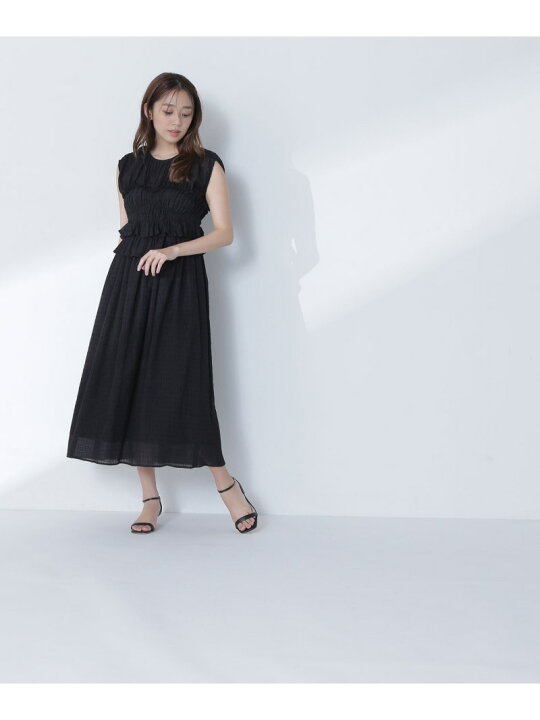 楽天市場】【SALE／10%OFF】シアーチェックシャーリングワンピース 