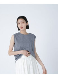 【SALE／30%OFF】メタルプレートノースリーブカットソー NATURAL BEAUTY BASIC ナチュラルビューティベーシック トップス カットソー・Tシャツ ホワイト ブラック グレー【RBA_E】[Rakuten Fashion]