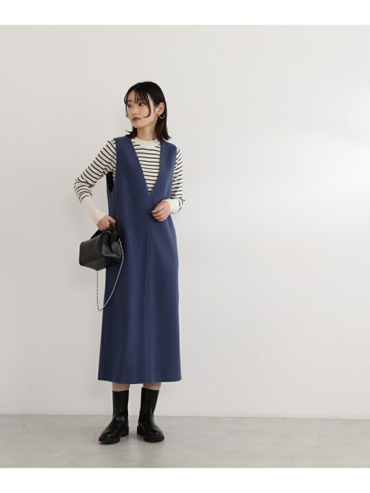 楽天市場】Vネックストレートジャンスカ NATURAL BEAUTY BASIC 