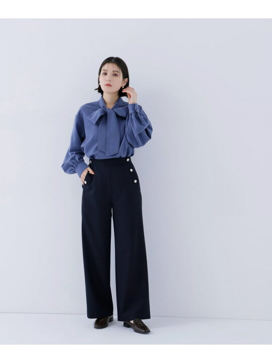 楽天市場】シャンブレーボウタイブラウス NATURAL BEAUTY BASIC 