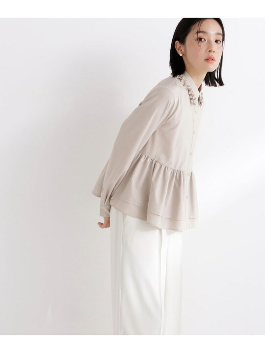 楽天市場】フリルカラーシャツ NATURAL BEAUTY BASIC ナチュラル 