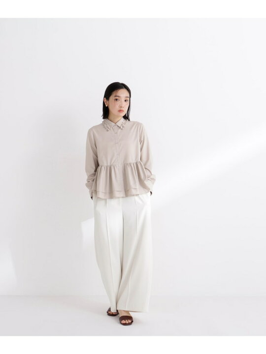 楽天市場】フリルカラーシャツ NATURAL BEAUTY BASIC ナチュラル 