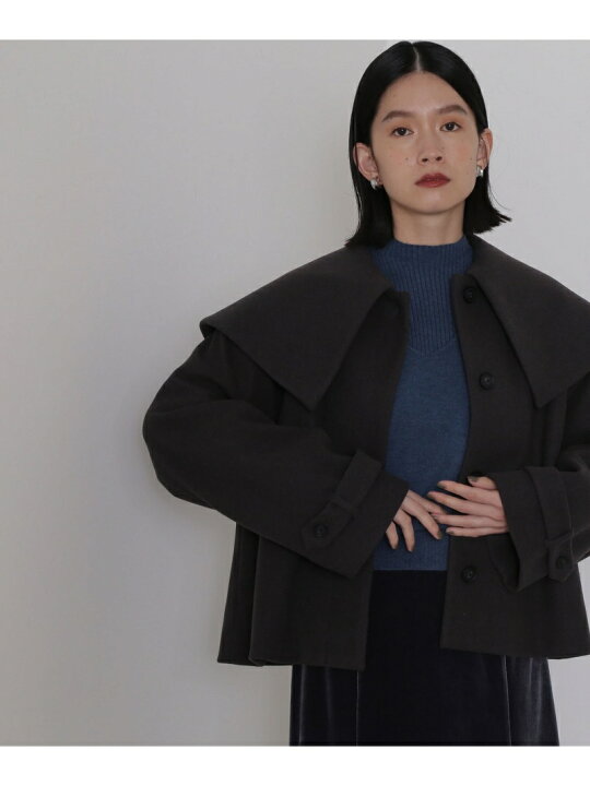 楽天市場】【SALE／30%OFF】ビッグカラーショートコート NATURAL 