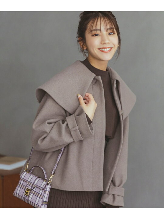 楽天市場】【SALE／30%OFF】ビッグカラーショートコート NATURAL 