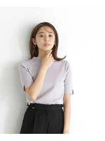 総針ベーシックシリーズ ボトルネックニット NATURAL BEAUTY BASIC ナチュラルビューティベーシック トップス ニット グレー ホワイト ブルー ネイビー【送料無料】[Rakuten Fashion]