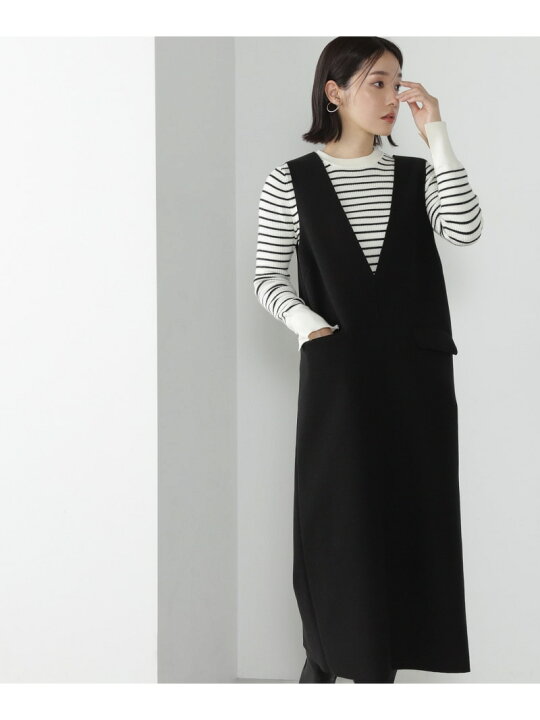 楽天市場】Vネックストレートジャンスカ NATURAL BEAUTY BASIC 