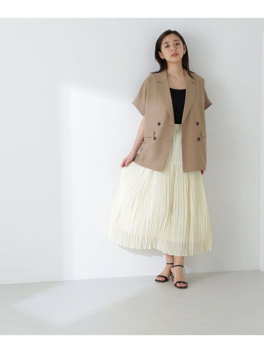 楽天市場】ハーフスリーブボクシージャケット NATURAL BEAUTY BASIC 