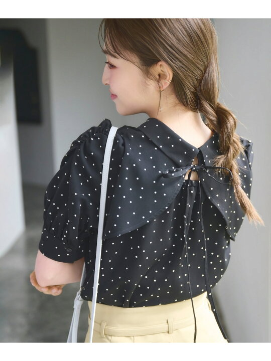 楽天市場】【SALE／30%OFF】バックシャンドットブラウス NATURAL 