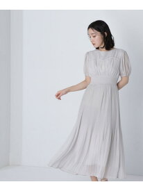 【SALE／30%OFF】ヨークライン楊柳プリーツワンピース NATURAL BEAUTY BASIC ナチュラルビューティベーシック ワンピース・ドレス ワンピース グレー パープル ネイビー【RBA_E】【送料無料】[Rakuten Fashion]