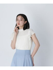 【SALE／30%OFF】プリーツ楊柳ブラウス NATURAL BEAUTY BASIC ナチュラルビューティベーシック トップス シャツ・ブラウス ホワイト グレー【RBA_E】【送料無料】[Rakuten Fashion]