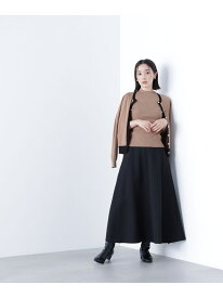 【SALE／10%OFF】ウーリッシュカルゼシリーズ フレアスカート NATURAL BEAUTY BASIC ナチュラルビューティベーシック スカート その他のスカート ブラック ベージュ【RBA_E】【送料無料】[Rakuten Fashion]